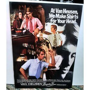 1971 Van Heusen Hampshire House Mens Shirts Original Print Ad Vintage